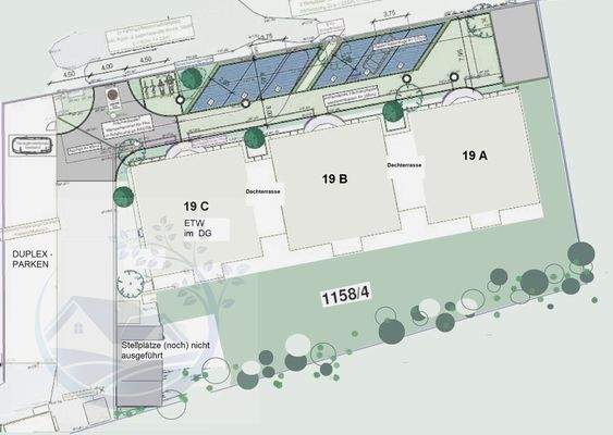 Lageplan Grundstück, gesamtw Wohnanlage mit Parkmöglichkeiten