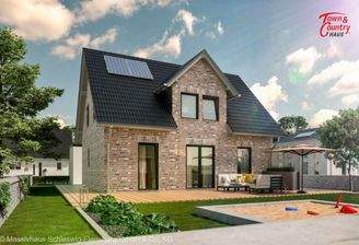 Ansicht Garten Verblendfassade