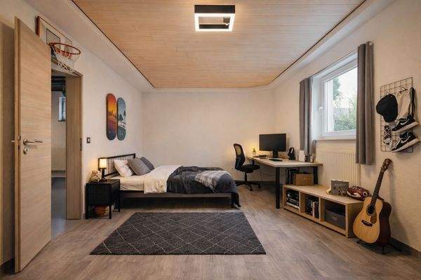 Jugendzimmer UG - KI Visualisierung