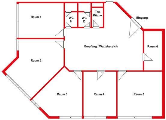 Grundriss Büroeinheit 8