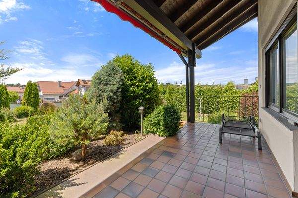 Terrasse in Westausrichtung