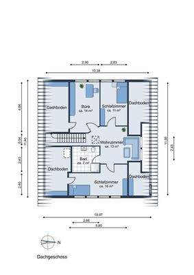 Grundriss Dachgeschoss