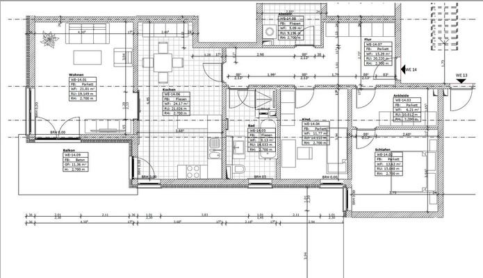 Wohnungsgrundriss