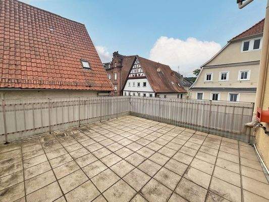 Haus 11-13 - Terrasse im Obergeschoss