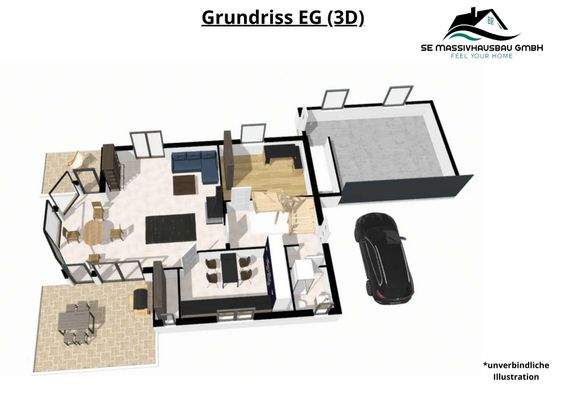 Grundriss EG 3D
