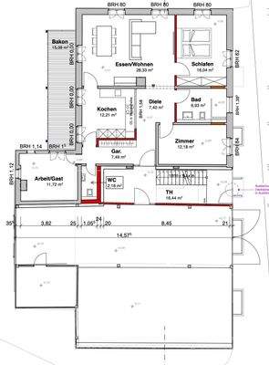 Beispiel Grundriss EG Horben Bühlhofweg 2