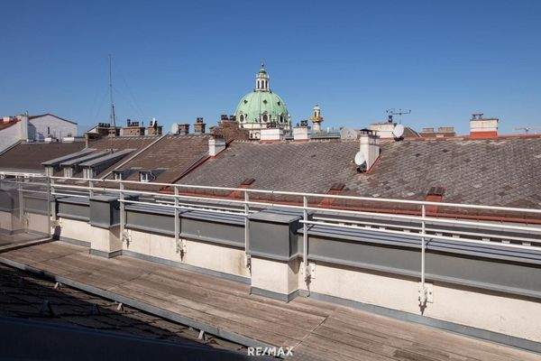 Aussicht über die Dächer Wiens