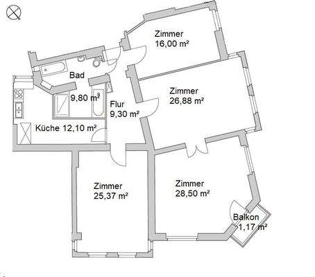 WE04 2.OG rechts Grundriss