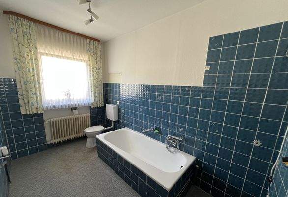 Tageslichtbad mit Wanne und Dusche