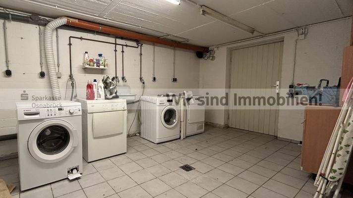 Waschkeller mit Gartenzugang