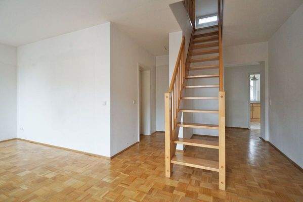 Blick zur Maisonette