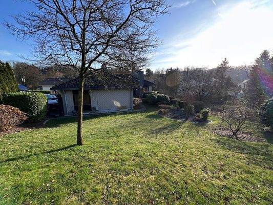 Garten-Blick auf das Haus