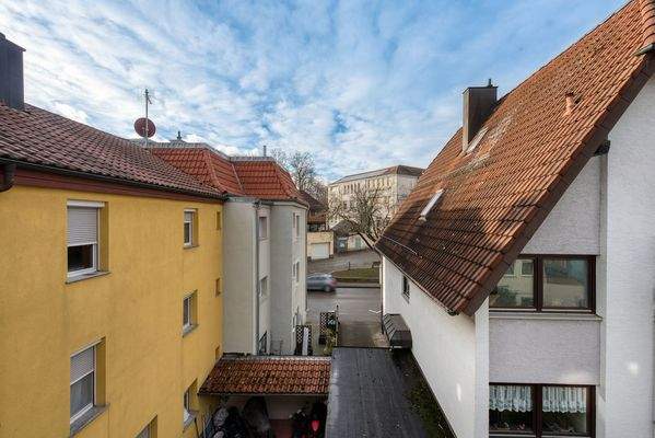 Blick vom Wohnzimmer