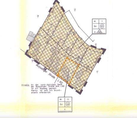 Auszug Bebauungsplan