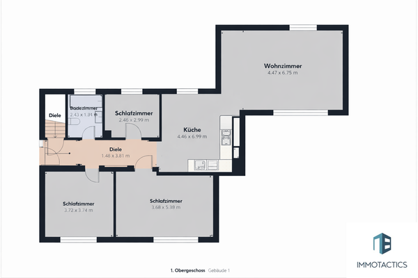 Optionaler Grundriss nach Umbau (Beispiel)