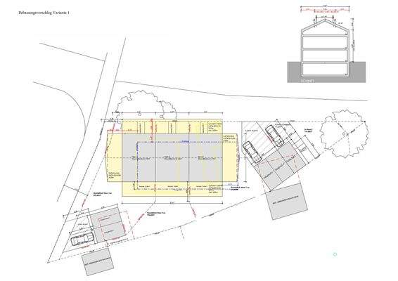 Bebauungsvorschlag Dreispänner