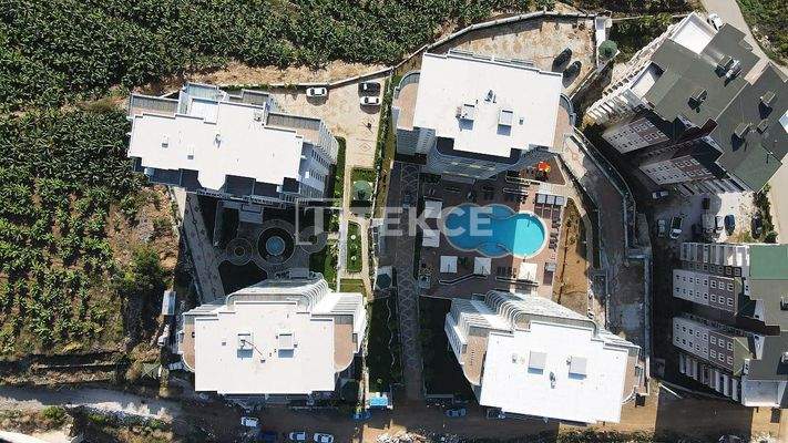 Sea View Apartments in Alanya Antalya in a Complex Close to Sea