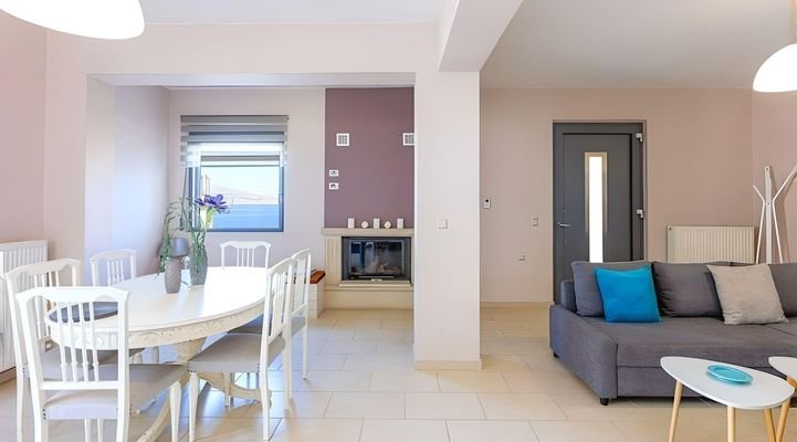 Luxusvilla auf Kreta mit Panoramameerblick, Pool u