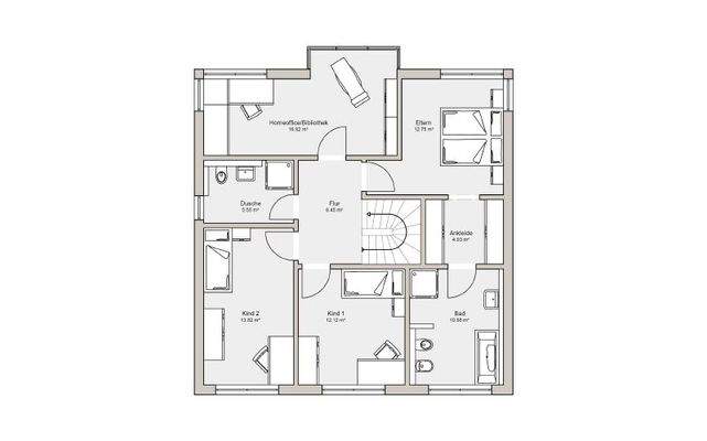 Grundriss Obergeschoss