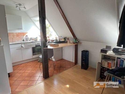 offene Küche mit EBK und Tresen