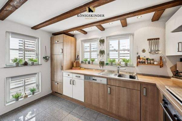 Einbauküche vollständig ausgestattet und funktionsfähig