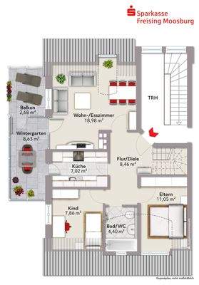 Wohnung 9 Dachgeschoss rechts