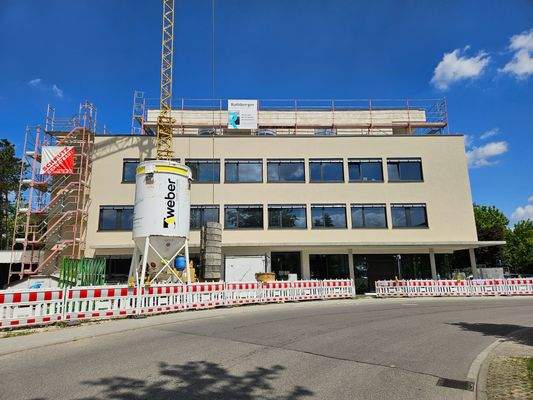 die Baumaßnahme ist im Zeitplan