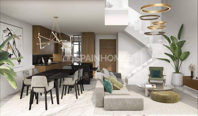 Townhouses in a Complex with Pool and Garden in Cambrils