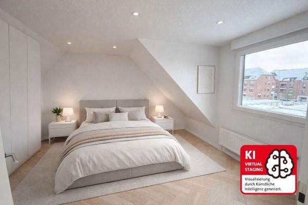 Schlafzimmer Dachgeschosswohnung