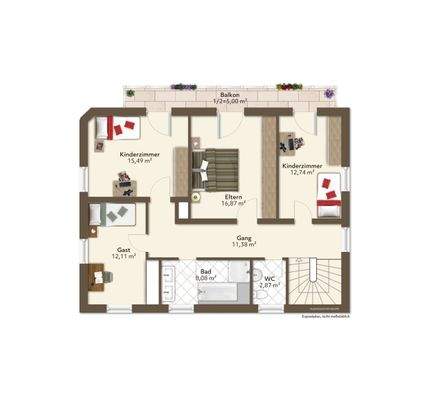 Grundriss Obergeschoss