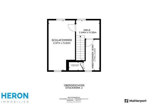 Große Wohnung - Grundriss OG