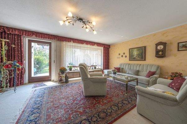 Wohnzimmer mit Westausrichtung