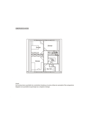 Grundriss Obergeschoss