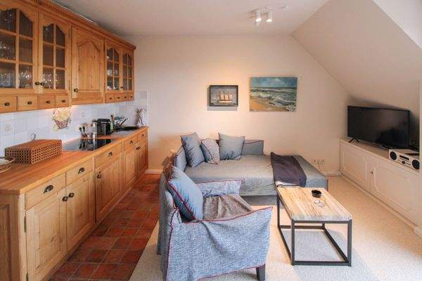 Wohnzimmer mit Küchenzeile