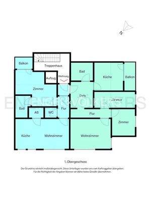 Grundriss - 2 Wohneinheiten in einer Gesamt Wohnung