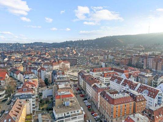 Drohnenansicht Umgebung Marienplatz