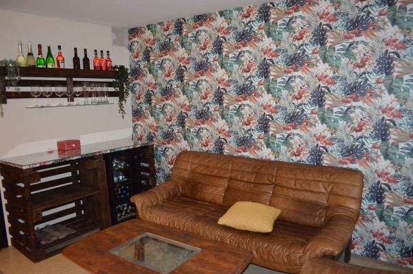 Sitzecke im Kellergeschoss