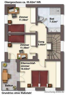 Grundriss OG ohne Maßstab 
