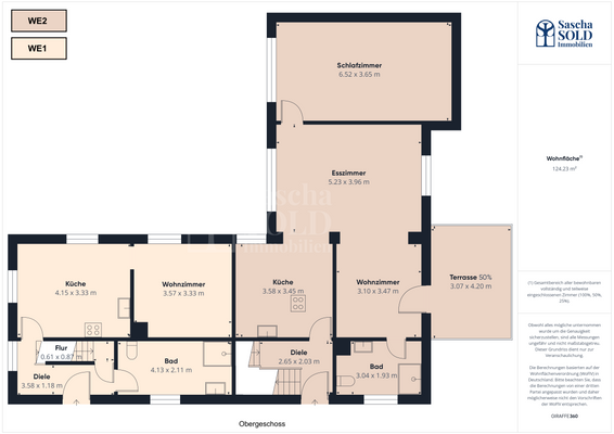 Grundriss WE1+WE2 (OG)