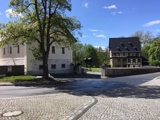 Rittergut Kürbitz - Einfahrt am Verwalterhaus