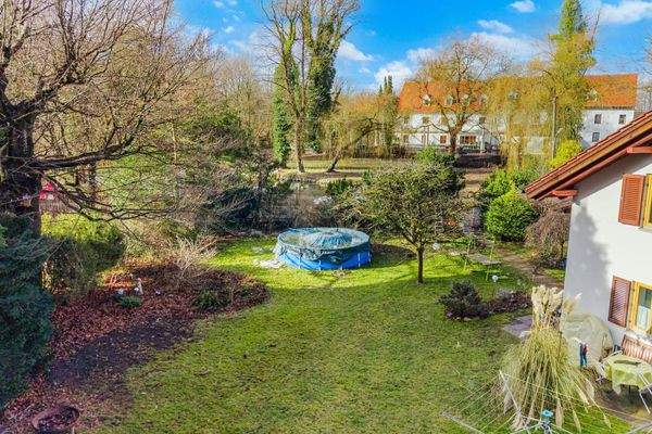 Grundstücksblick in Richtung Straße