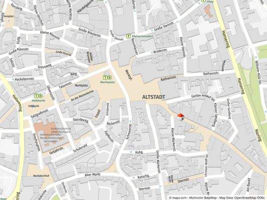 Geolyzer Kartenausschnitt