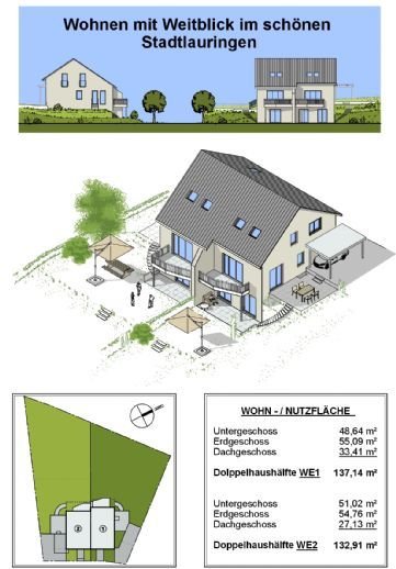 Wohnen mit Weitblick in Stadtlauringen - Doppelhaushälfte