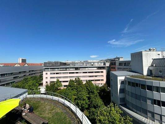 Sicht nach Norden mit Blick auf Dachterrasse 