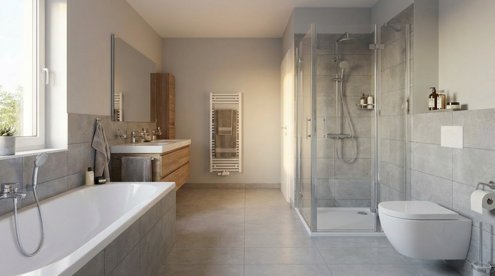 Badezimmer Einrichtungsbeispiel