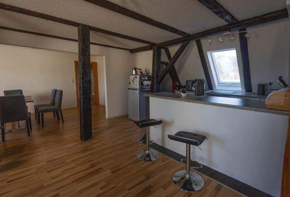 Wohn- Esszimmer + Küche DG