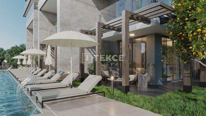 Chic Apartments with City View in a Complex with Amenities in Alanya