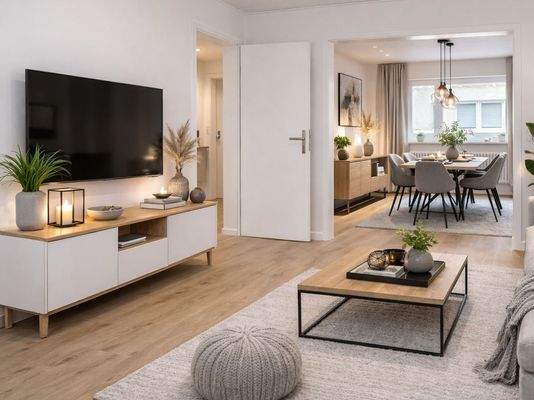 Wohn-/Esszimmer Obergeschoss (KI-generiert)