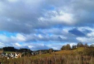 Blick von der Siedlung
