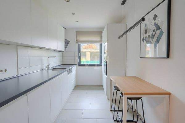 Küche digital möbliert 